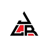 création de logo de lettre triangle jlr avec forme de triangle. monogramme de conception de logo triangle jlr. modèle de logo vectoriel triangle jlr avec couleur rouge. logo triangulaire jlr logo simple, élégant et luxueux.