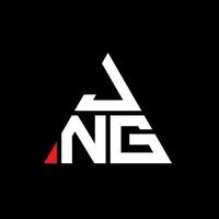 création de logo de lettre triangle jng avec forme de triangle. monogramme de conception de logo triangle jng. modèle de logo vectoriel triangle jng avec couleur rouge. logo triangulaire jng logo simple, élégant et luxueux.