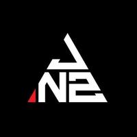 création de logo de lettre triangle jnz avec forme de triangle. monogramme de conception de logo triangle jnz. modèle de logo vectoriel triangle jnz avec couleur rouge. logo triangulaire jnz logo simple, élégant et luxueux.