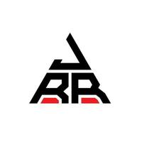 création de logo de lettre triangle jrr avec forme de triangle. monogramme de conception de logo triangle jrr. modèle de logo vectoriel triangle jrr avec couleur rouge. logo triangulaire jrr logo simple, élégant et luxueux.