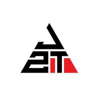 création de logo de lettre triangle jzt avec forme de triangle. monogramme de conception de logo triangle jzt. modèle de logo vectoriel triangle jzt avec couleur rouge. logo triangulaire jzt logo simple, élégant et luxueux.