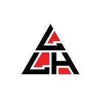 création de logo de lettre triangle llh avec forme de triangle. monogramme de conception de logo triangle llh. modèle de logo vectoriel triangle llh avec couleur rouge. logo triangulaire llh logo simple, élégant et luxueux.