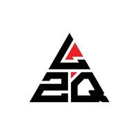 création de logo de lettre triangle lzq avec forme de triangle. monogramme de conception de logo triangle lzq. modèle de logo vectoriel triangle lzq avec couleur rouge. logo triangulaire lzq logo simple, élégant et luxueux.