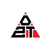 création de logo de lettre triangle ozt avec forme de triangle. monogramme de conception de logo triangle ozt. modèle de logo vectoriel triangle ozt avec couleur rouge. logo triangulaire ozt logo simple, élégant et luxueux.