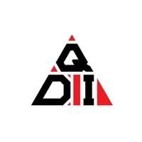 création de logo de lettre triangle qdi avec forme de triangle. monogramme de conception de logo triangle qdi. modèle de logo vectoriel triangle qdi avec couleur rouge. logo triangulaire qdi logo simple, élégant et luxueux.