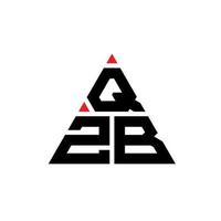 création de logo de lettre triangle qzb avec forme de triangle. monogramme de conception de logo triangle qzb. modèle de logo vectoriel triangle qzb avec couleur rouge. logo triangulaire qzb logo simple, élégant et luxueux.