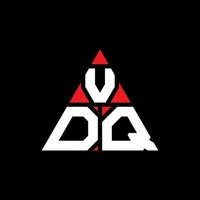 création de logo de lettre triangle vdq avec forme de triangle. monogramme de conception de logo triangle vdq. modèle de logo vectoriel triangle vdq avec couleur rouge. logo triangulaire vdq logo simple, élégant et luxueux.