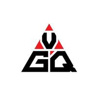 création de logo de lettre triangle vgq avec forme de triangle. monogramme de conception de logo triangle vgq. modèle de logo vectoriel triangle vgq avec couleur rouge. logo triangulaire vgq logo simple, élégant et luxueux.