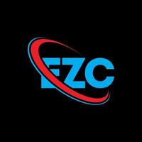 logo ezc. lettre ezc. création de logo de lettre ezc. initiales logo ezc liées avec un cercle et un logo monogramme majuscule. typographie ezc pour la technologie, les affaires et la marque immobilière. vecteur