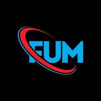 logo fumé. lettre de fumée. création de logo de lettre fum. initiales logo fum liées avec un cercle et un logo monogramme majuscule. typographie fum pour la technologie, les affaires et la marque immobilière. vecteur