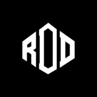 création de logo de lettre rdd avec forme de polygone. création de logo en forme de polygone et de cube rdd. modèle de logo vectoriel rdd hexagone couleurs blanches et noires. monogramme rdd, logo d'entreprise et immobilier.