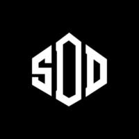 création de logo de lettre sdd avec forme de polygone. création de logo en forme de polygone et de cube sdd. modèle de logo vectoriel sdd hexagone couleurs blanches et noires. monogramme sdd, logo d'entreprise et immobilier.