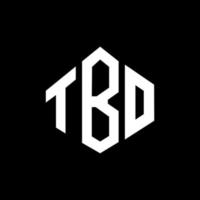 création de logo de lettre tbo avec forme de polygone. création de logo en forme de polygone et de cube tbo. modèle de logo vectoriel hexagone tbo couleurs blanches et noires. monogramme tbo, logo d'entreprise et immobilier.