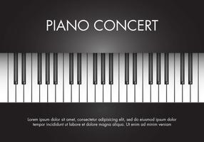 Vecteur gratuit de piano de musique classique