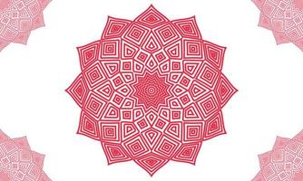conception de modèle de mandala. conception de motifs géométriques. mandala couleur pastel vecteur