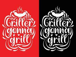 vecteur de conception de t shirt typographie barbecue