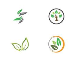 jeu d'icônes de logo écologie vecteur