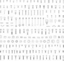 ensemble de fixations linéaires et de vis vecteur