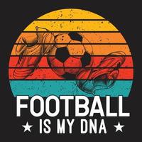 conception de t-shirt de football vecteur