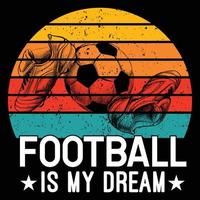 conception de t-shirt de football vecteur