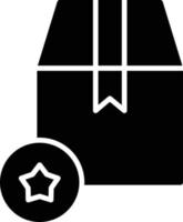 icône de glyphe de boîte de livraison vecteur