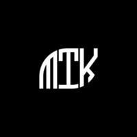 création de logo de lettre mtk sur fond noir. concept de logo de lettre initiales créatives mtk. conception de lettre mtk. vecteur