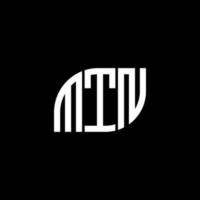 création de logo de lettre mtn sur fond noir. concept de logo de lettre initiales créatives mtn. conception de lettre mtn. vecteur