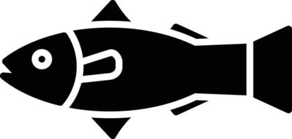 icône de glyphe de saumon vecteur