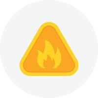 icône de danger d'incendie geno vecteur