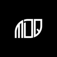 conception de lettre mdq. création de logo de lettre mdq sur fond noir. concept de logo de lettre initiales créatives mdq. conception de lettre mdq. création de logo de lettre mdq sur fond noir. m vecteur