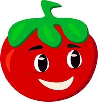 joli personnage de tomate vecteur