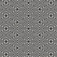 motif monochrome sans couture géométrique de vecteur