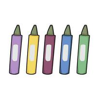 illustration vectorielle de crayon de couleur vecteur
