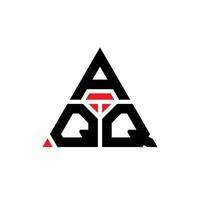 création de logo de lettre triangle aqq avec forme de triangle. monogramme de conception de logo triangle aqq. modèle de logo vectoriel triangle aqq avec couleur rouge. logo triangulaire aqq logo simple, élégant et luxueux.