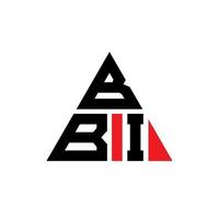 création de logo de lettre triangle bbi avec forme de triangle. monogramme de conception de logo triangle bbi. modèle de logo vectoriel triangle bbi avec couleur rouge. logo triangulaire bbi logo simple, élégant et luxueux.