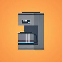 machine à café filtre et illustration vectorielle plane d'appareil ménager. vecteur