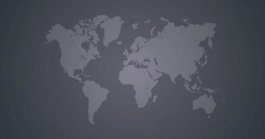 illustration vectorielle plane des continents horizontaux et terrestres de la carte du monde. vecteur