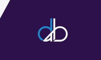 alphabet lettres initiales monogramme logo db, bd, d et b