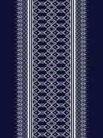 un motif ethnique géométrique traditionnel, une texture utilisée pour la jupe, le tapis, le papier peint, les vêtements, l'emballage, le batik, le tissu, les vêtements, la mode, la chemise et l'illustration vectorielle vecteur