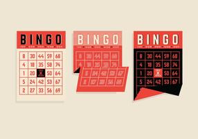 Vecteurs de cartes de bingo vecteur