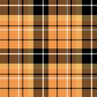 motif harmonieux dans de superbes couleurs noir, orange et blanc pour le plaid, le tissu, le textile, les vêtements, la nappe et d'autres choses. image vectorielle. vecteur