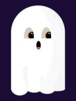 fantômes effrayants et mignons pour la décoration d'halloween, maison hantée habitée par des fantômes, esprit. illustration vectorielle pour cartes postales, invitations, scrapbooking, autocollants, publicité vecteur