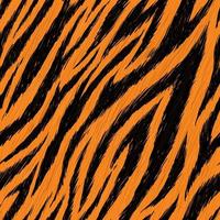 motif harmonieux dessiné à la main d'impression de tigre, peau de détail de tigre, motif de tigre réaliste vecteur