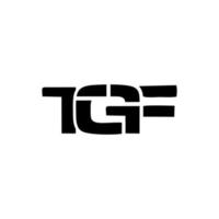 logo tgf illustration vectorielle fond isolé vecteur