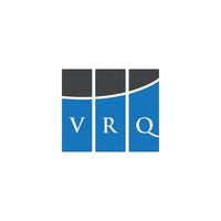 création de logo de lettre vrq sur fond blanc. concept de logo de lettre initiales créatives vrq. conception de lettre vrq. vecteur