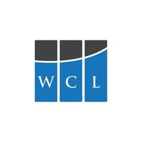 création de logo de lettre wcl sur fond blanc. concept de logo de lettre initiales créatives wcl. conception de lettre wcl. vecteur