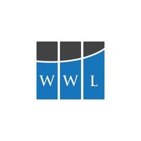 création de logo de lettre wwl sur fond blanc. concept de logo de lettre initiales créatives wwl. conception de lettre wwl. vecteur