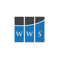 création de logo de lettre wws sur fond blanc. concept de logo de lettre initiales créatives wws. conception de lettre wws. vecteur