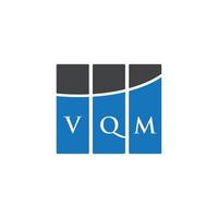 création de logo de lettre vqm sur fond blanc. concept de logo de lettre initiales créatives vqm. conception de lettre vqm. vecteur