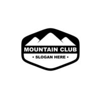 inspiration de design vintage de club de montagne vecteur